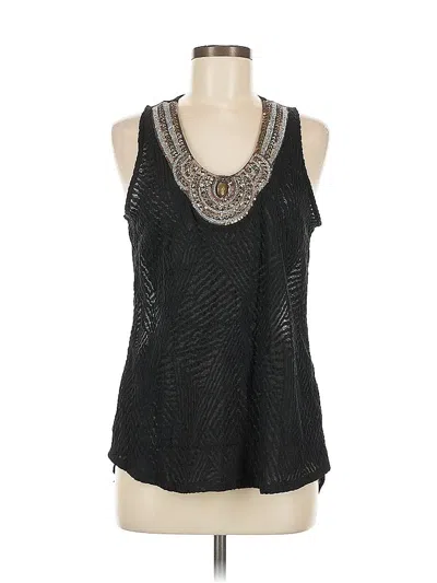 Pre-owned Studio Y Sleeveless Blouse In Black