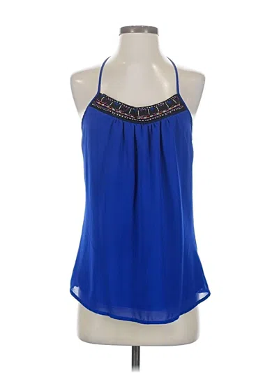 Pre-owned Studio Y Sleeveless Blouse In Blue