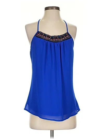 Pre-owned Studio Y Sleeveless Blouse In Blue