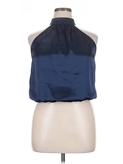 Pre-owned Studio Y Sleeveless Blouse In Blue