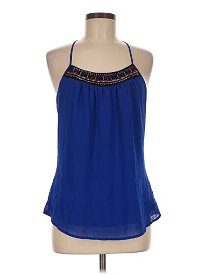 Pre-owned Studio Y Sleeveless Blouse In Blue
