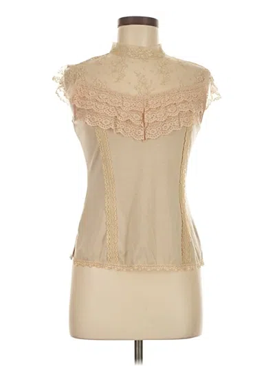 Pre-owned Studio Y Sleeveless Blouse In Brown