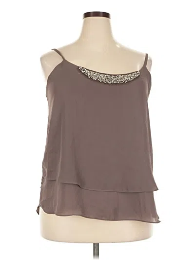 Pre-owned Studio Y Sleeveless Blouse In Brown