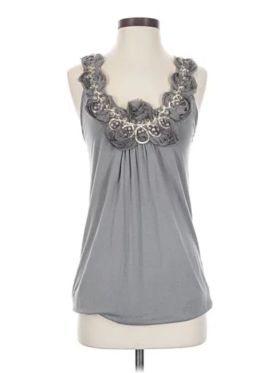 Pre-owned Studio Y Sleeveless Blouse In Gray