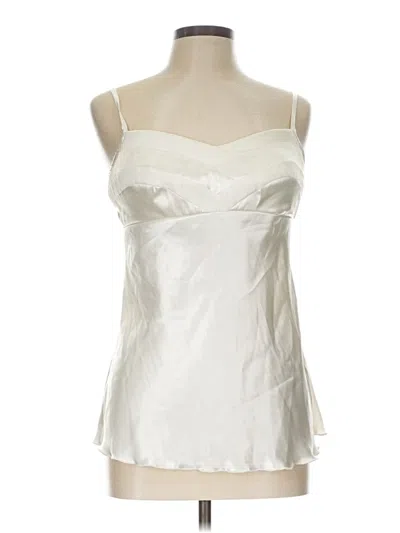 Pre-owned Studio Y Sleeveless Blouse In Ivory