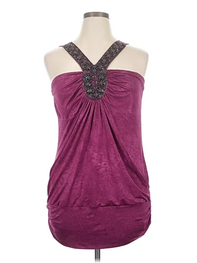 Pre-owned Studio Y Sleeveless Blouse In Purple