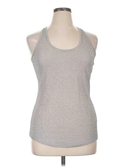 Pre-owned Studio Y Sleeveless Top Gray Halter Neckline Tops