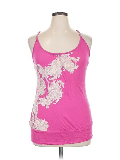 Pre-owned Studio Y Sleeveless Top Pink Halter Neckline Tops