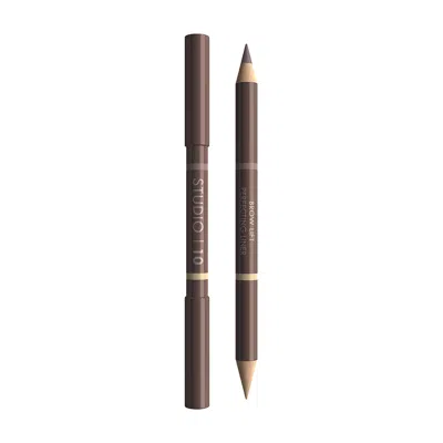 Studio10 Brown Brow Lift Perfecting Pencil In White
