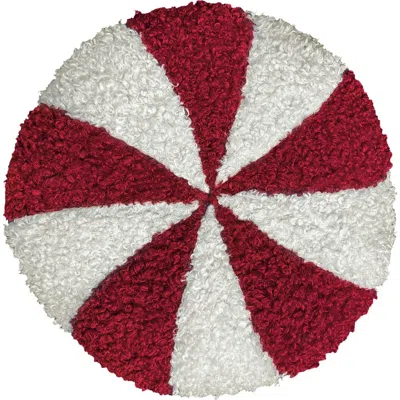 Studiochic Peppermint Candy Throw Pillow In Multi