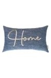 Studiochic Sentiments Home Embroidered Accent Pillow In Blue