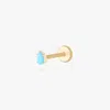 Studs 14k Pear Flatback In Blue