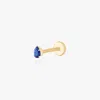 Studs 14k Pear Flatback In Blue