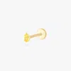 Studs 14k Pear Flatback In Gold