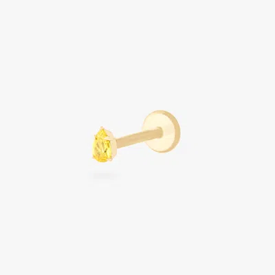 Studs 14k Pear Flatback In Gold