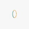 Studs 8mm Pave Clicker In Blue