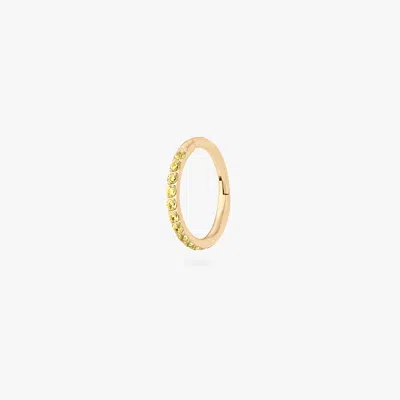 Studs 8mm Pave Clicker In Gold