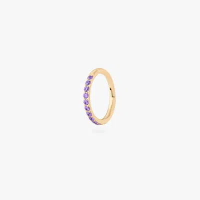 Studs 8mm Pave Clicker In Purple