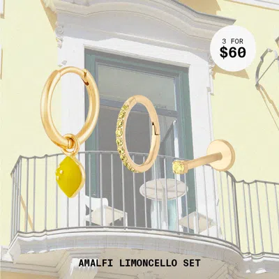 Studs Amalfi Limoncello Set In Gold