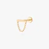 Studs Bar Chain Flatback Stud In Gold