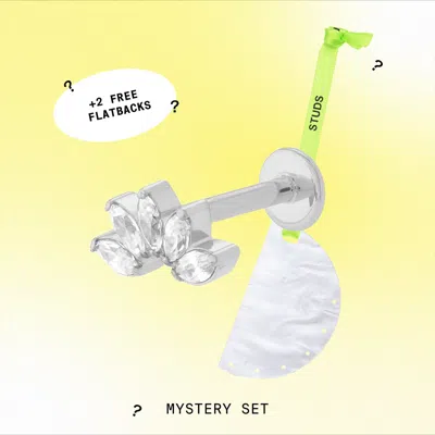 Best Seller Flatbacks Mystery Set In Silver from Studs.com