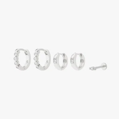 Studs Bezel Starter Set In Silver