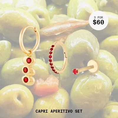 Studs Capri Aperitivo Set In Gold