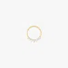 Studs Crown Cz Clicker 8mm In Gold/clear