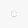 Studs Crown Cz Clicker 8mm In Silver/clear