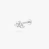 Studs Crown Marquise Flatback Stud In Silver/clear