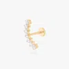Studs Curved Cz Bar Flatback Stud