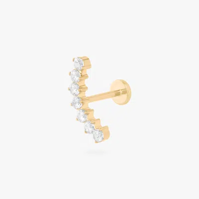 Studs Curved Cz Bar Flatback Stud