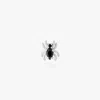 Studs Cz Spider Stud In Silver/black