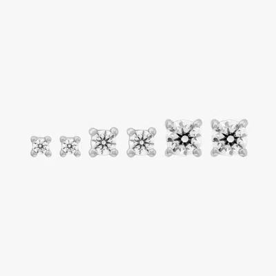 Studs Cz  Set In Multi