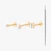 Studs Flatback Starter Set In Gold/clear