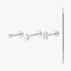 Studs Flatback Starter Set In Silver/clear