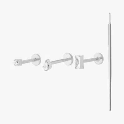 Studs Flatback Starter Set In Silver/clear