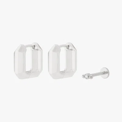 Studs Geometric Starter Set In Silver