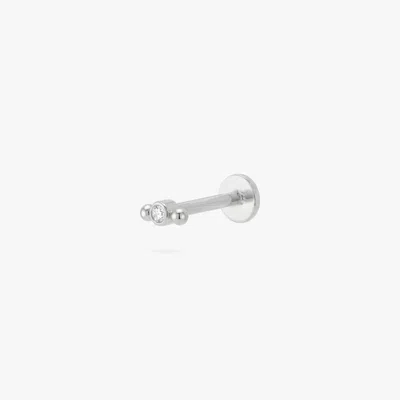Studs Micro Bezel Cluster Flatback Stud In Silver