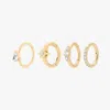 Studs Micro Clicker Set In Gold