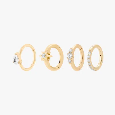 Studs Micro Clicker Set In Gold