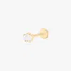 Studs Micro Crown Baguette Flatback Stud In Multi