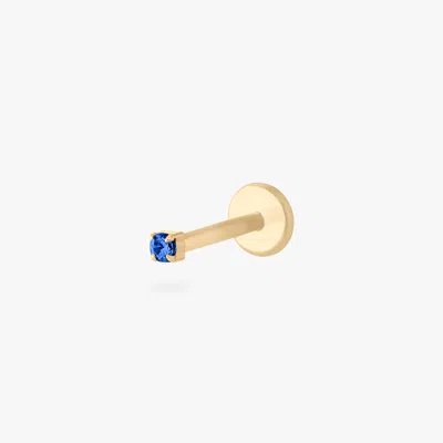 Studs Micro Cz Flatback Stud In Blue
