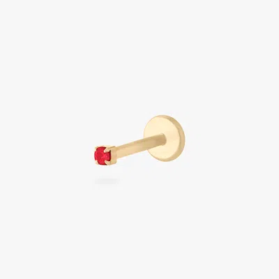 Studs Micro Cz Flatback Stud In Gold