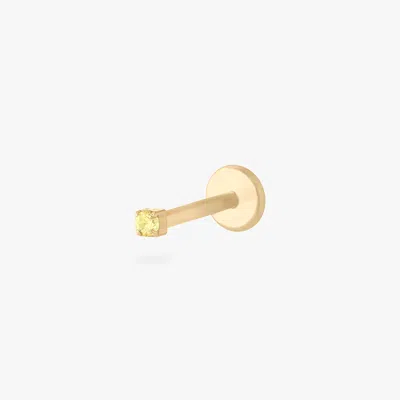 Studs Micro Cz Flatback Stud In Gold
