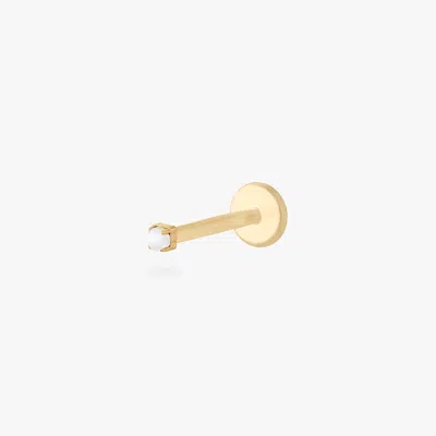 Studs Micro Cz Flatback Stud In Gold