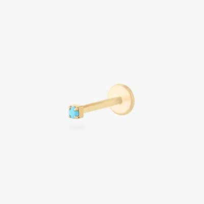 Studs Micro Cz Flatback Stud In Gold