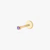 Studs Micro Cz Flatback Stud In Gold