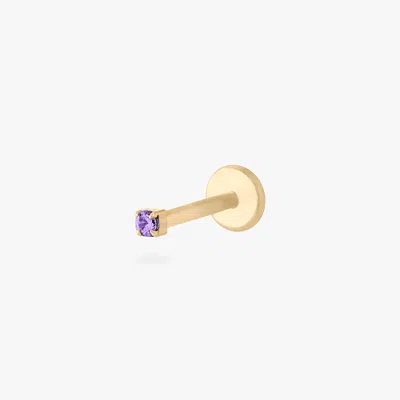 Studs Micro Cz Flatback Stud In Gold