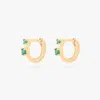 Studs Micro Duo Cz Huggie In Gold